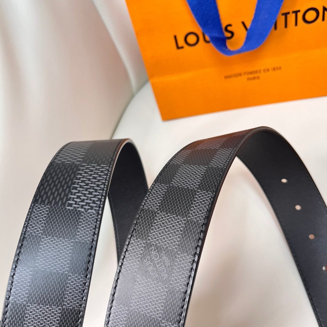 Louis Vuitton Damier Graphite Leather Belt