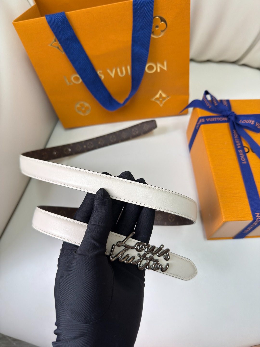 Louis Vuitton Monogram Reversible Leather Belt