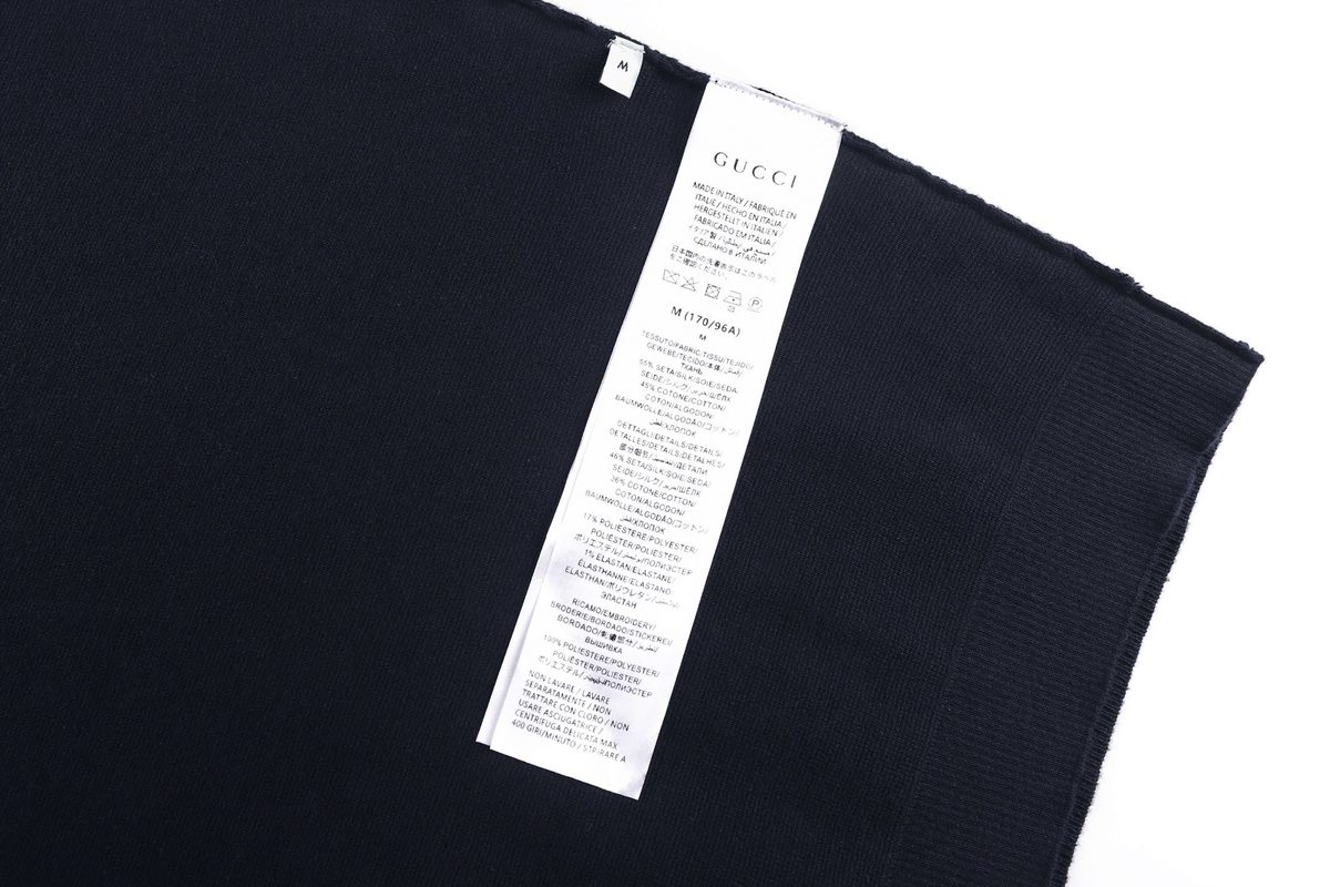 Gucci Logo Embroidered Cotton T-Shirt