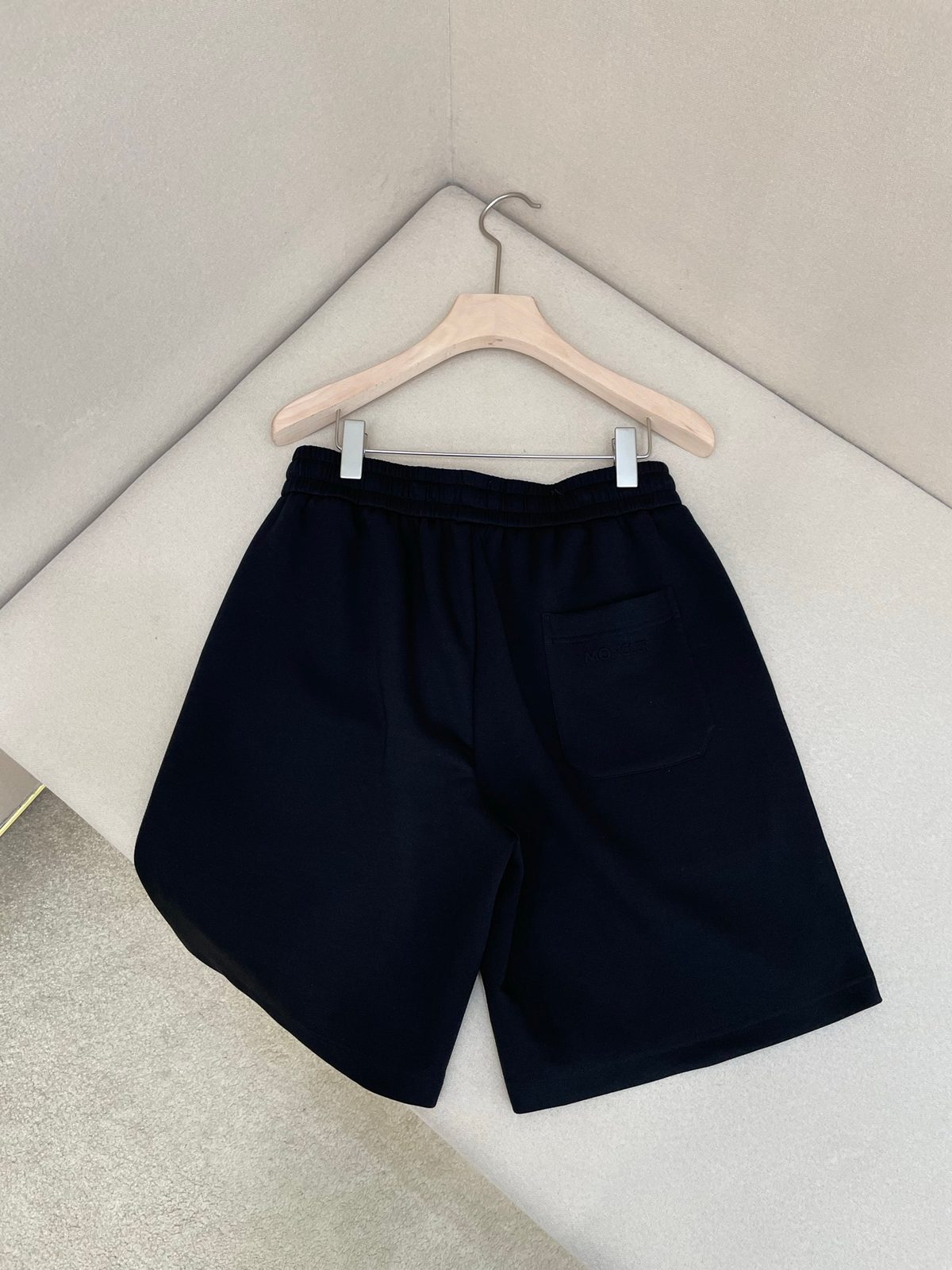 Moncler Circular Logo Shorts Black