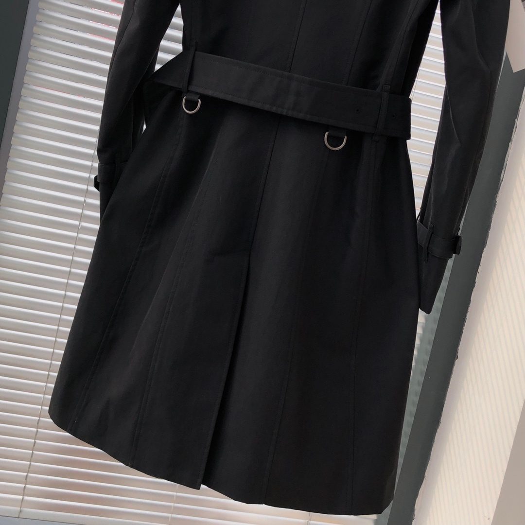 Burberry Black Trench Coat Dress