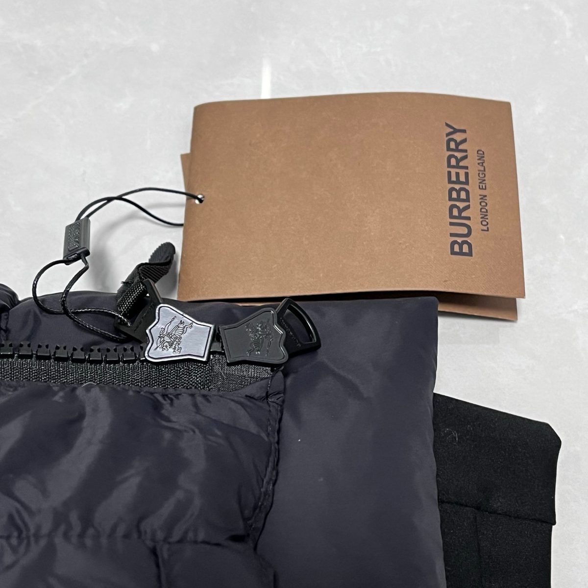 Burberry EK Knight Puffer Jacket Navy