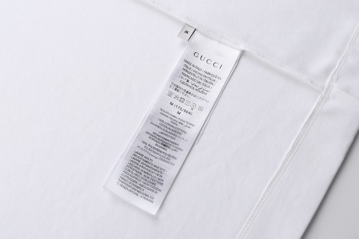 Gucci GG Circle Double G Embroidered Cotton T-Shirt