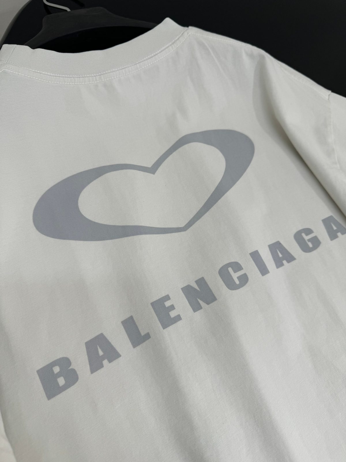 Balenciaga Heart Logo Crewneck T-Shirt
