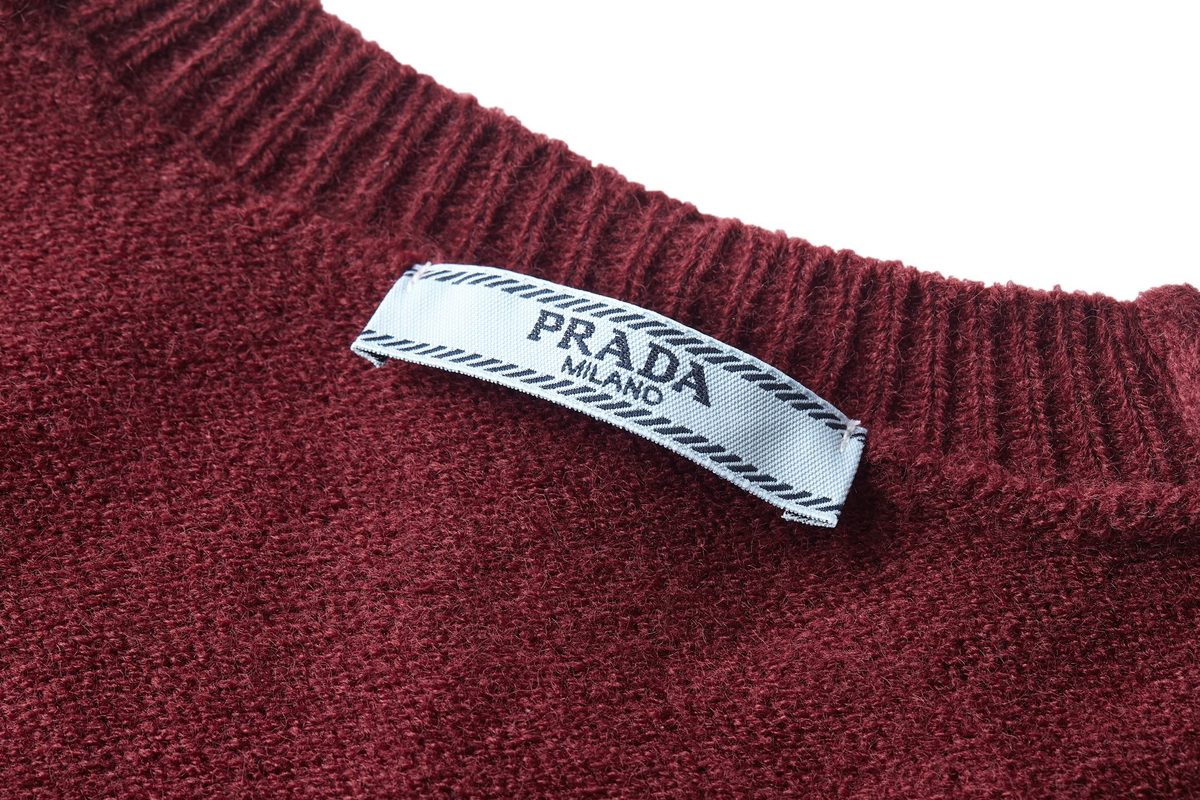 Prada Classic Embroidered Crewneck Sweater