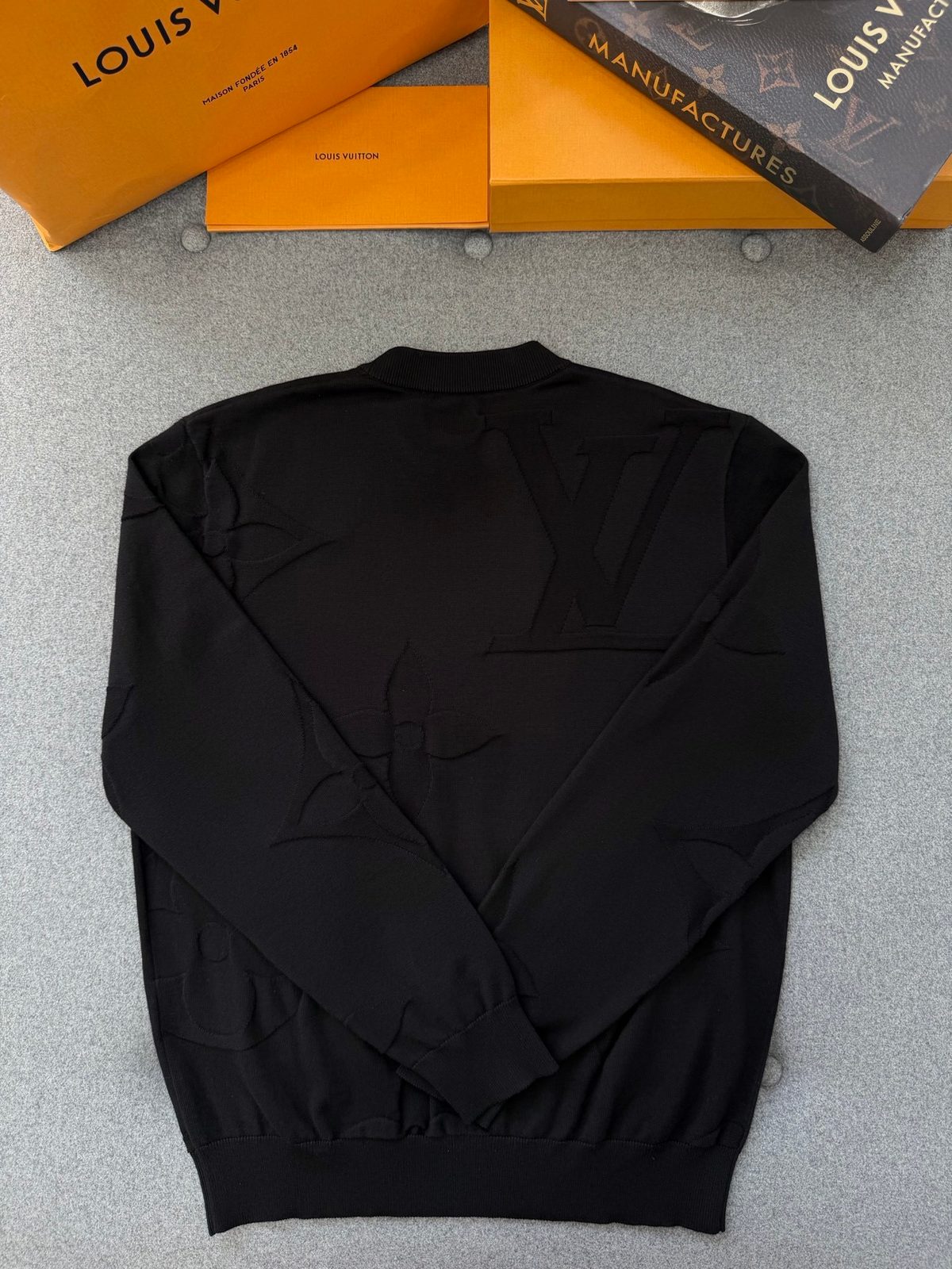 Louis Vuitton Monogram Crewneck Sweatshirt Black