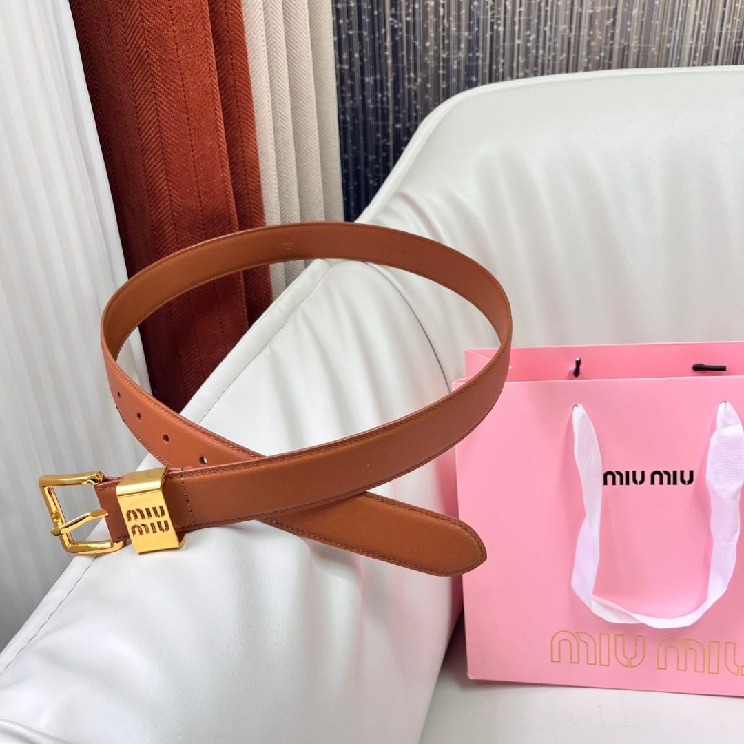 Miu Miu Leather Belt