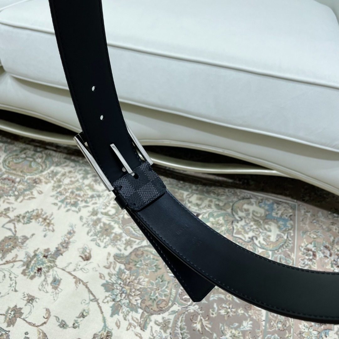 Louis Vuitton Damier Graphite Canvas Belt