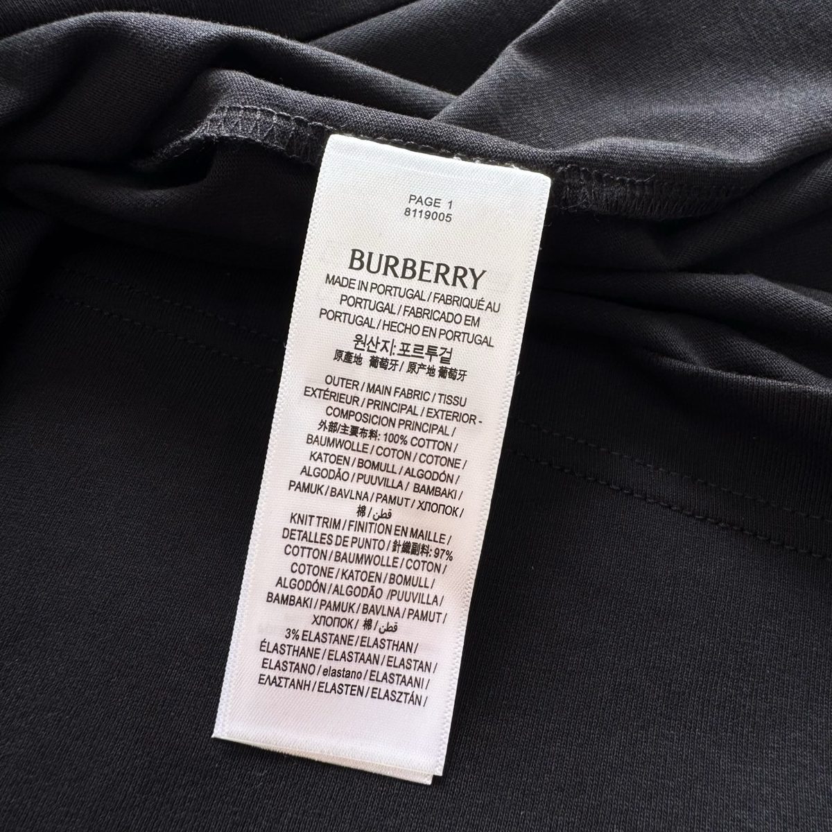 Burberry Embroidered Dragon Cotton T-Shirt