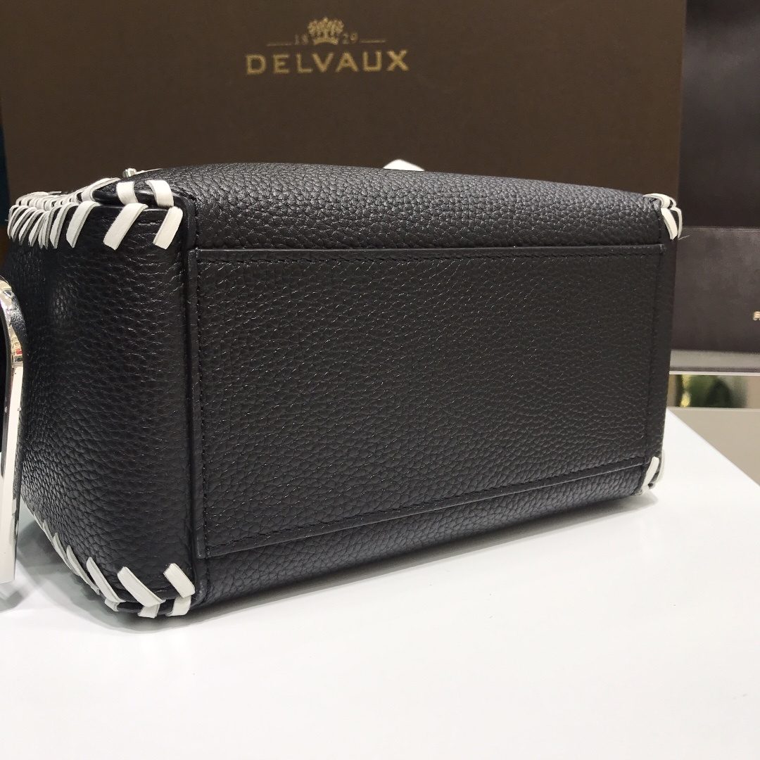 Delvaux Black Leather Crossbody Bag