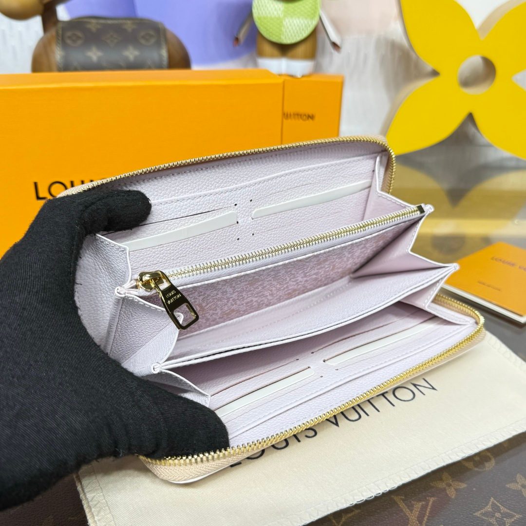 Louis Vuitton Zippy Wallet Pale Pink