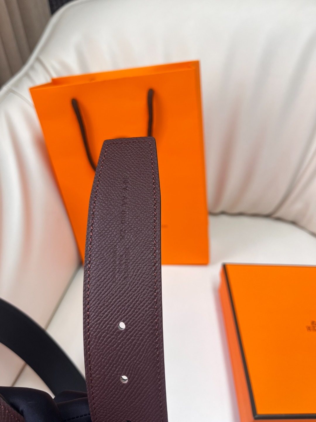 Hermès Reversible Leather Belt
