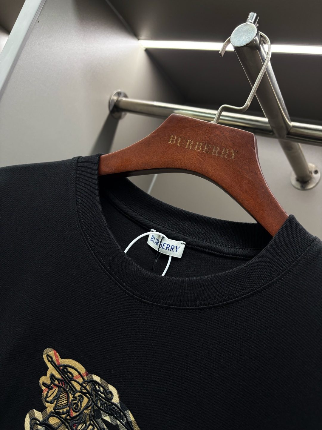 Burberry Embroidered Tiger Crewneck T-Shirt