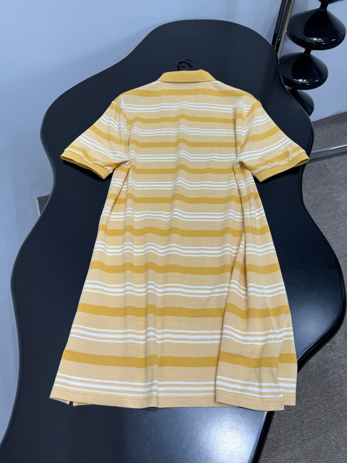 Striped Short-Sleeve Polo Shirt