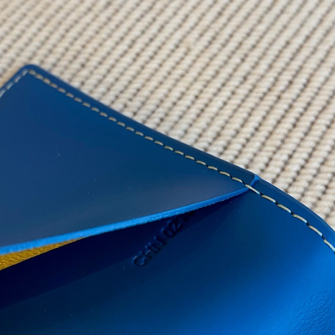 Goyard Paris Blue Leather Bifold Wallet