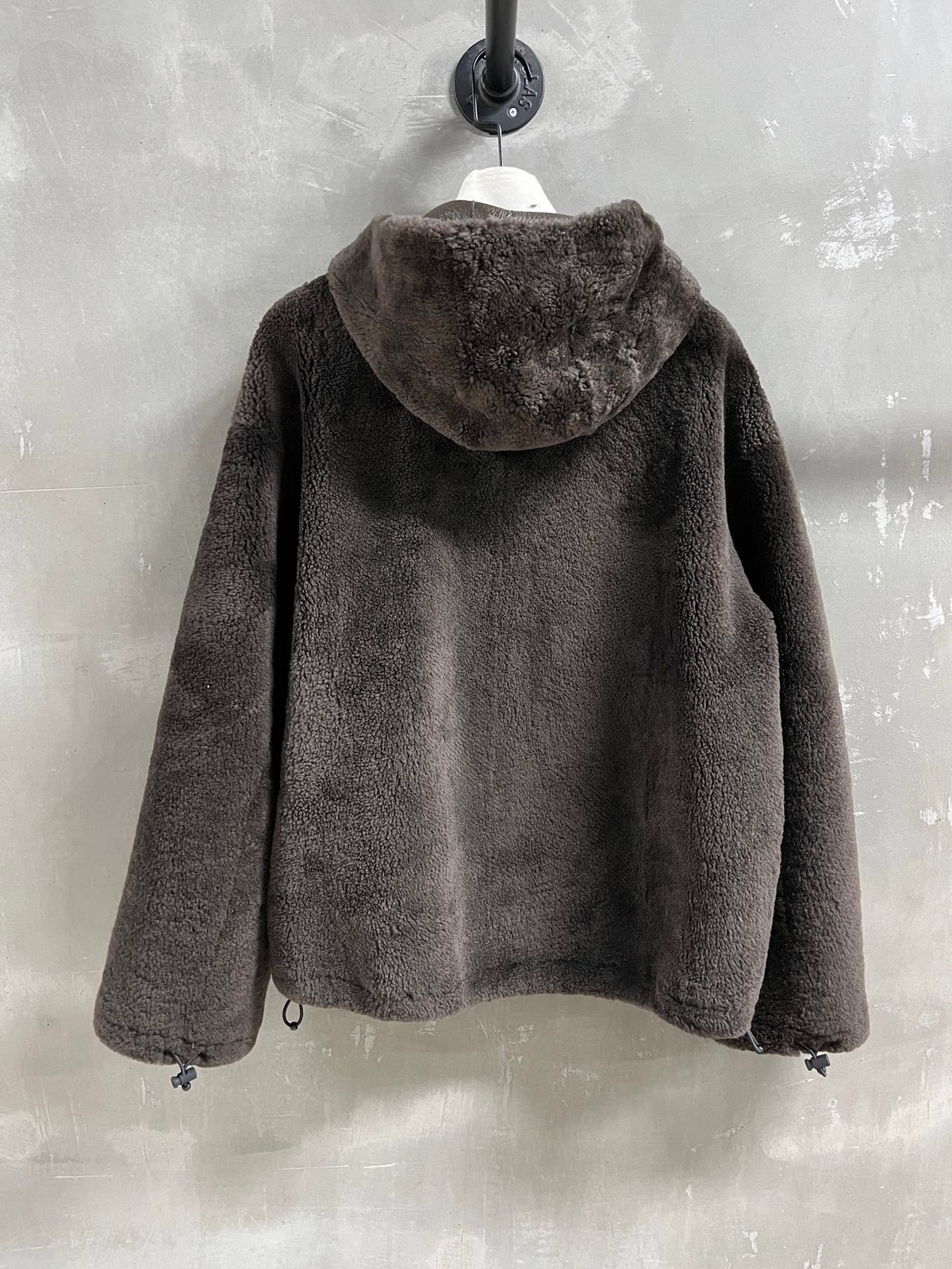Charcoal Grey Fleece Hoodie Jacket