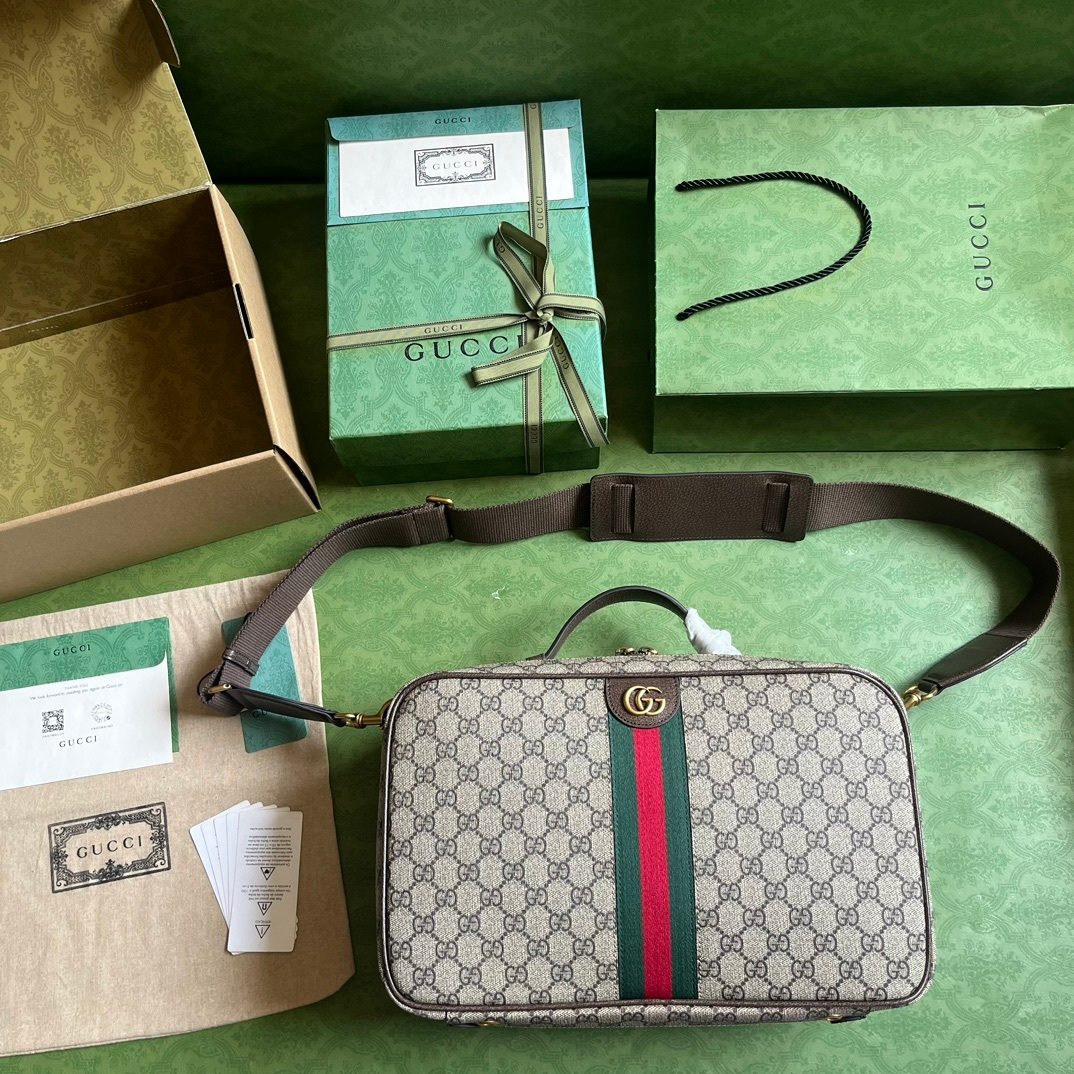 Gucci GG Supreme Canvas Crossbody Bag