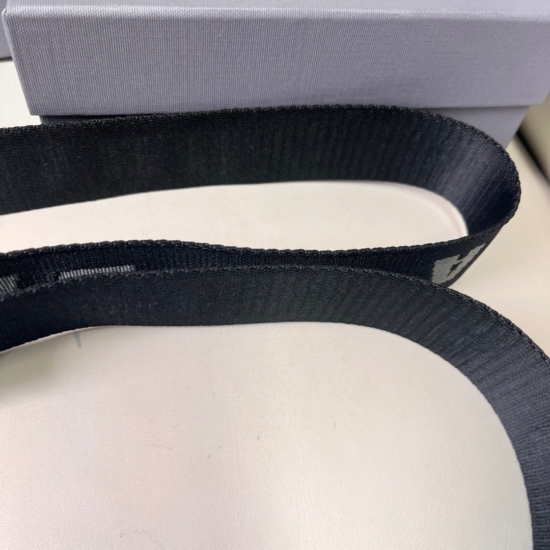 Balenciaga Logo Jacquard Canvas Belt