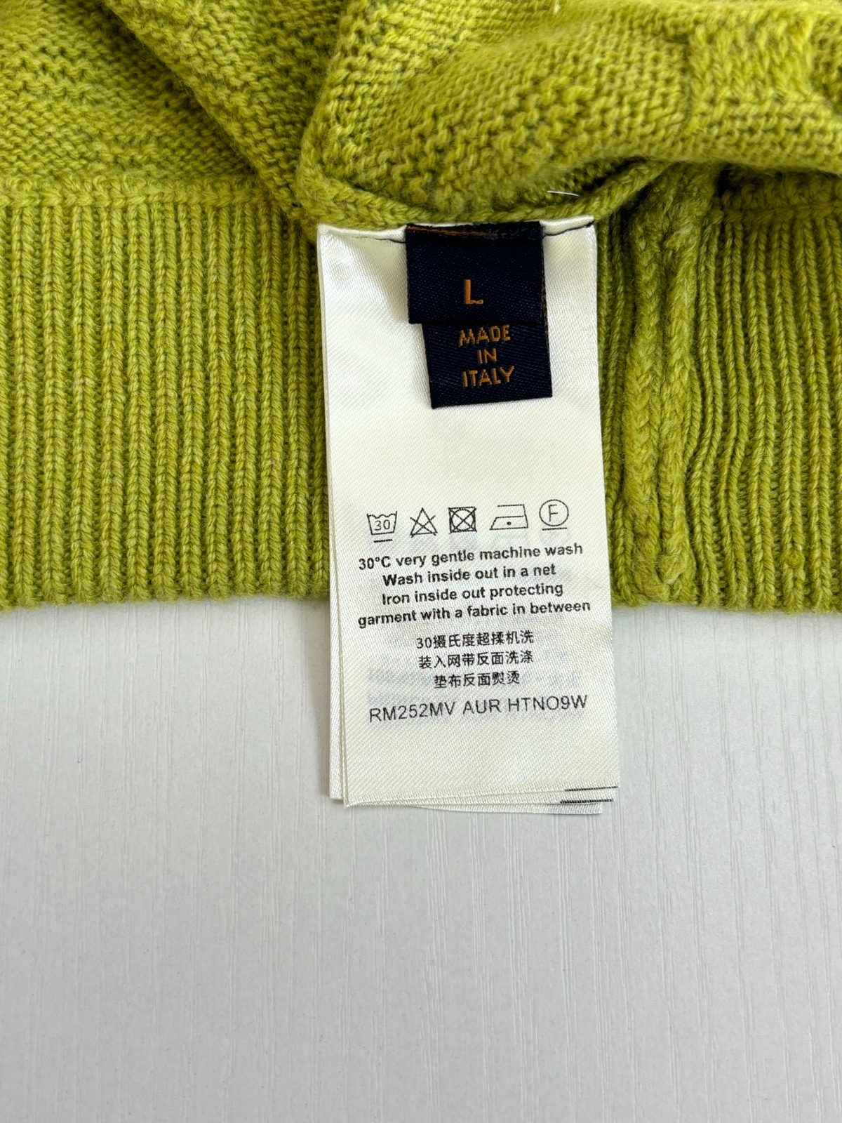Luxury Lime Green Cable Knit Zip Cardigan