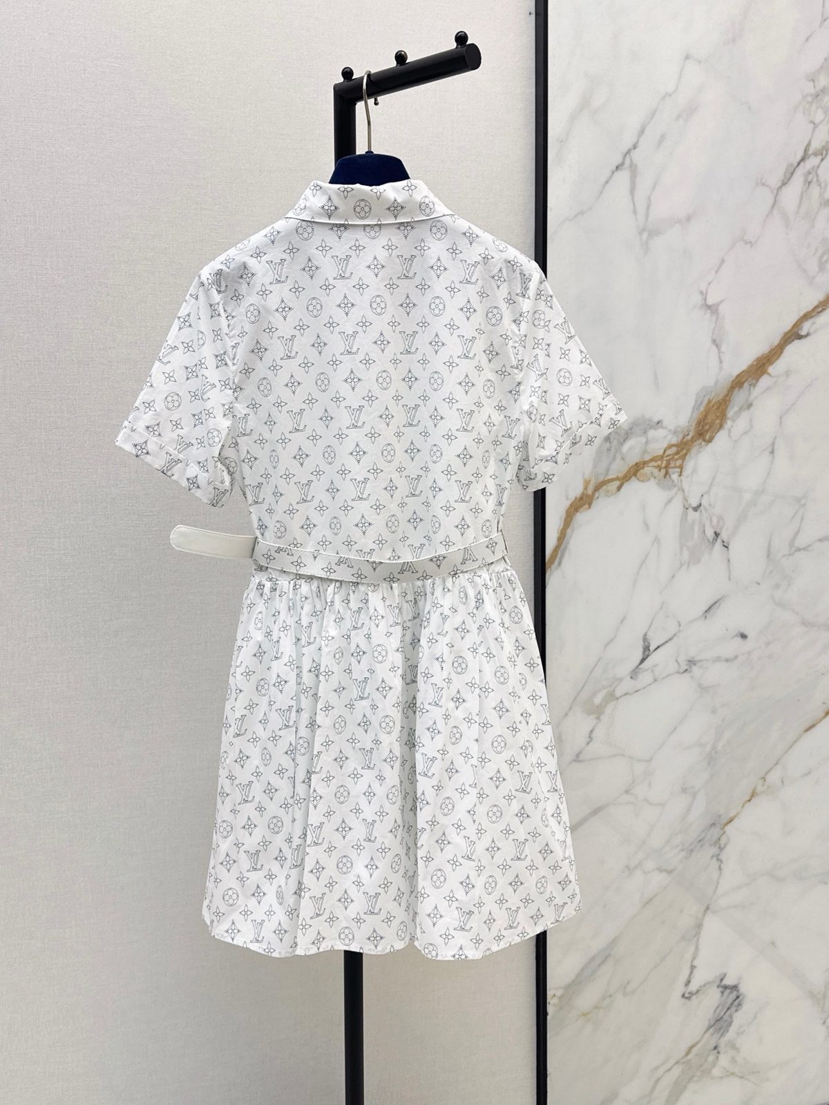 Louis Vuitton Monogram Cotton Shirt Dress