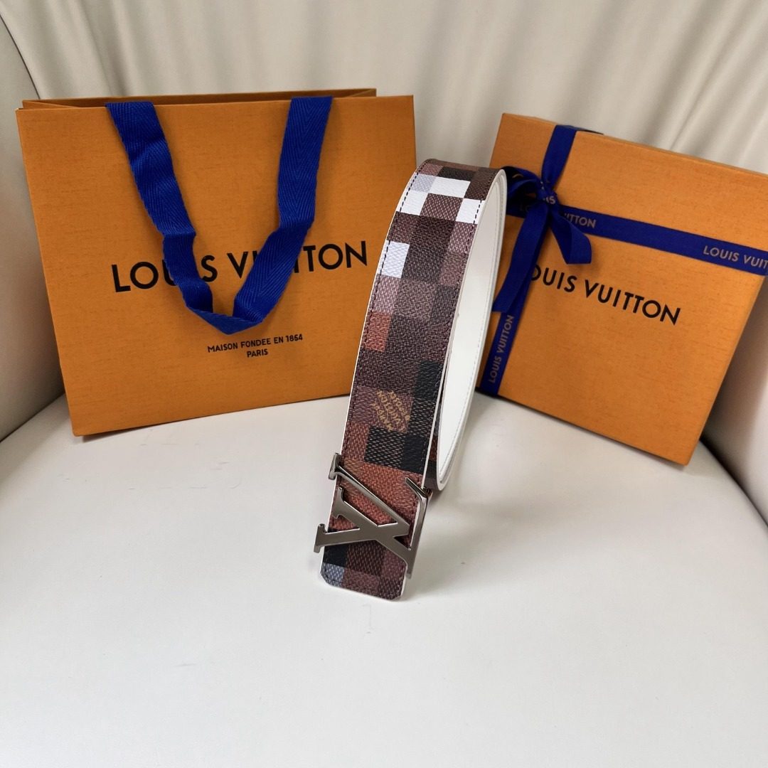 Louis Vuitton Damier Canvas Leather Belt