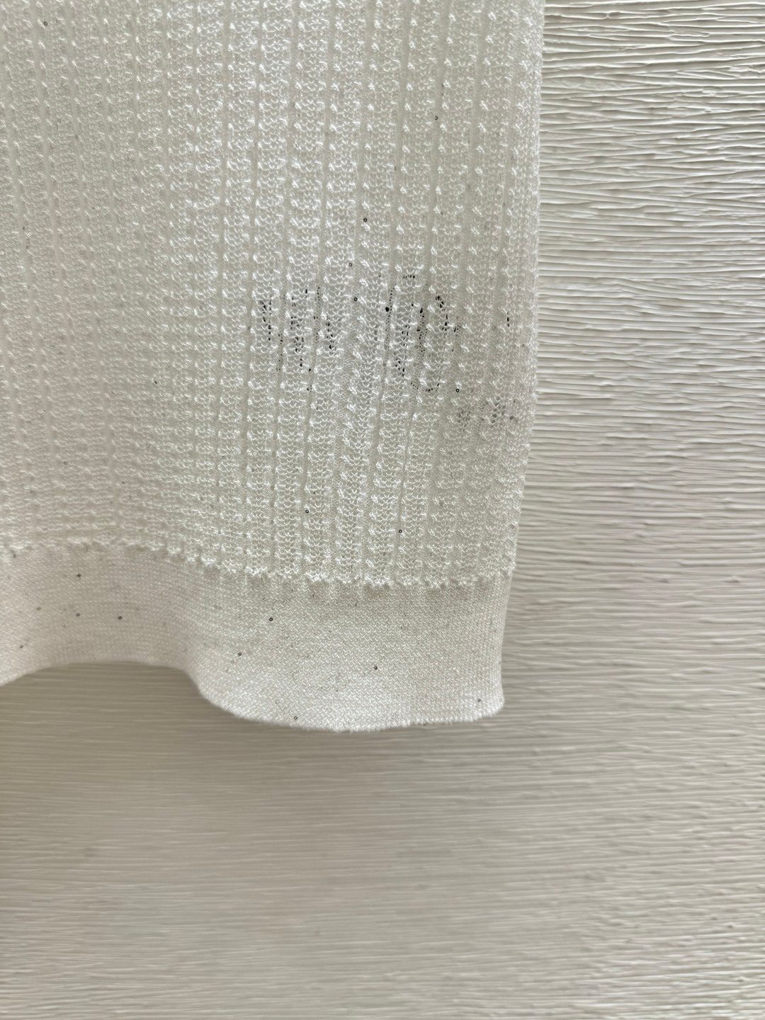 Luxury Tencel Nylon Ribbed Crewneck T-Shirt