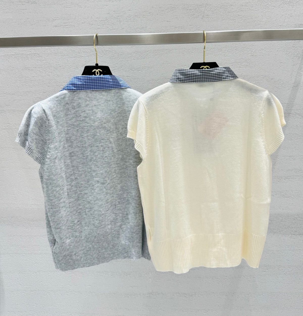 Chanel Wool Blend Knit Polo Shirt