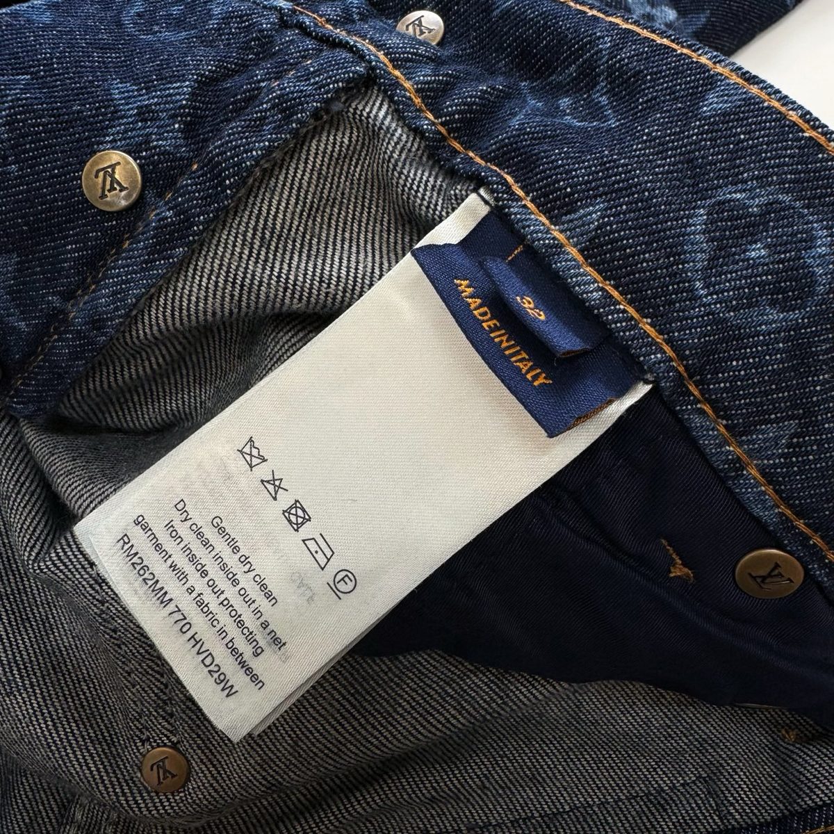 Louis Vuitton Monogram Denim Skirt