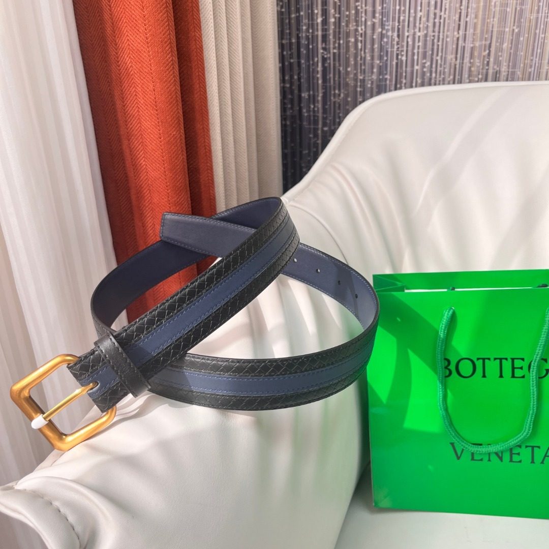 Bottega Veneta Intrecciato Leather Belt