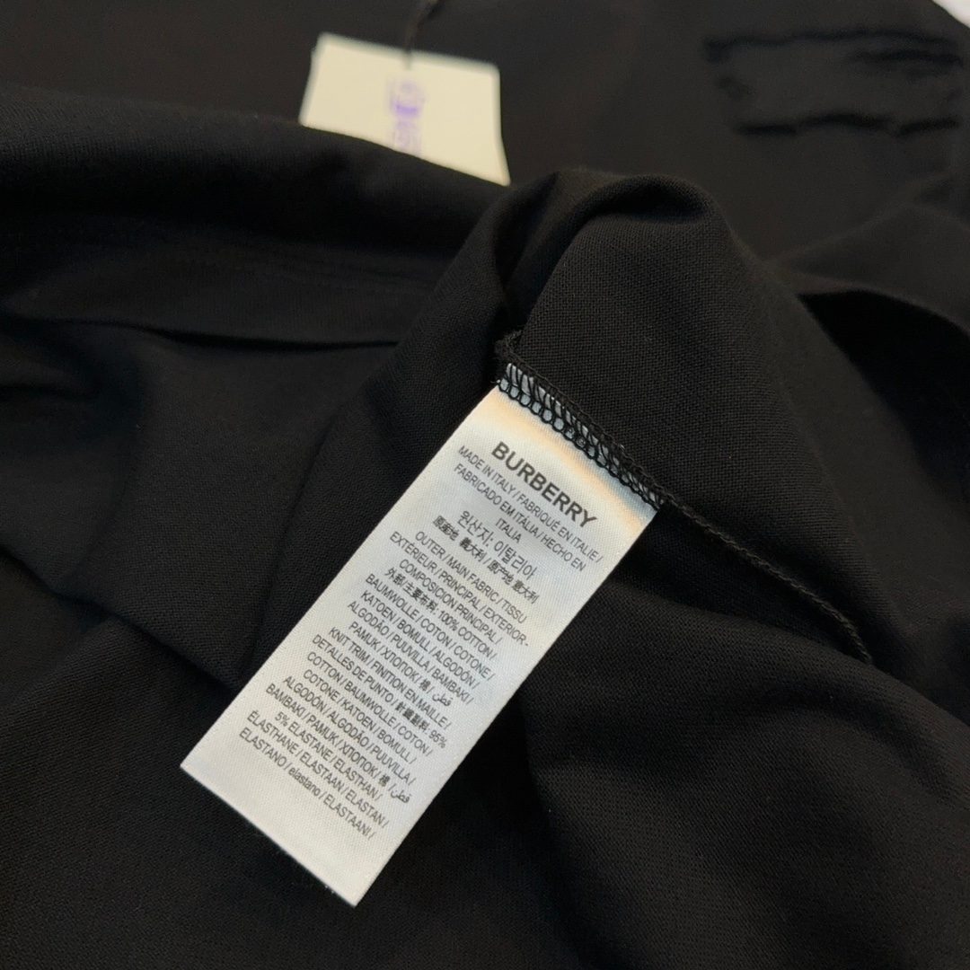 Burberry Black Crewneck T-Shirt