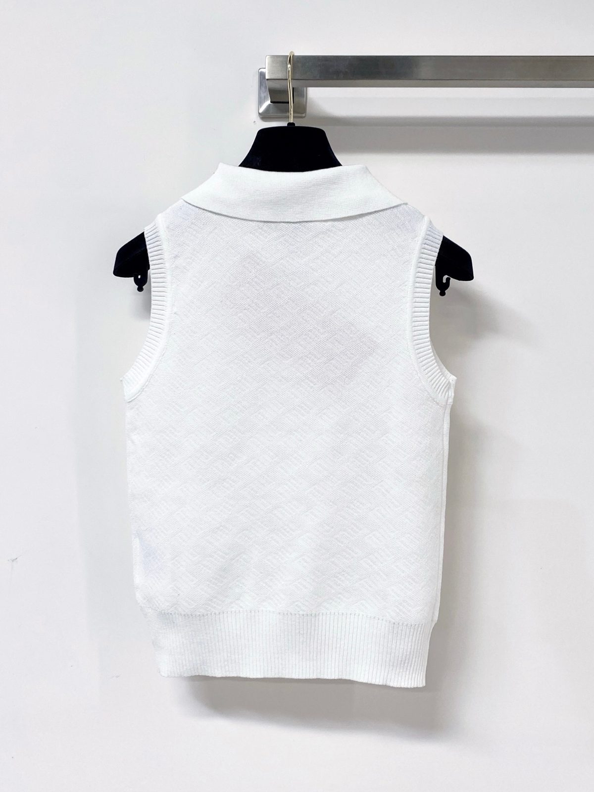 Miu Miu Multicolor Logo Sleeveless Polo Vest