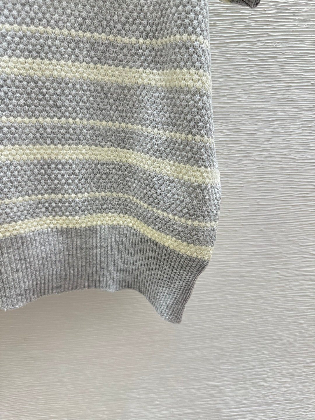 Miu Miu Striped Knit Sailor Collar Sweater