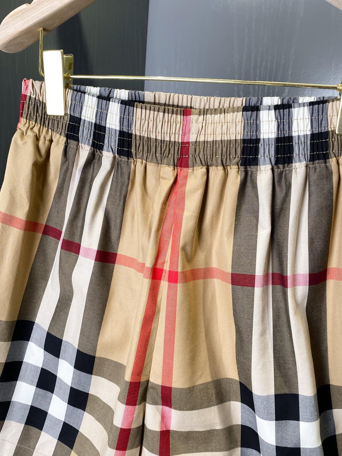 Burberry Vintage Check Cotton Shorts