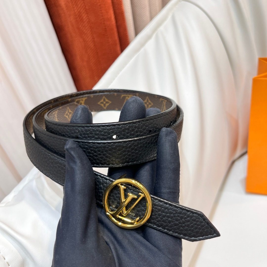 Louis Vuitton LV Circle Monogram Leather Belt