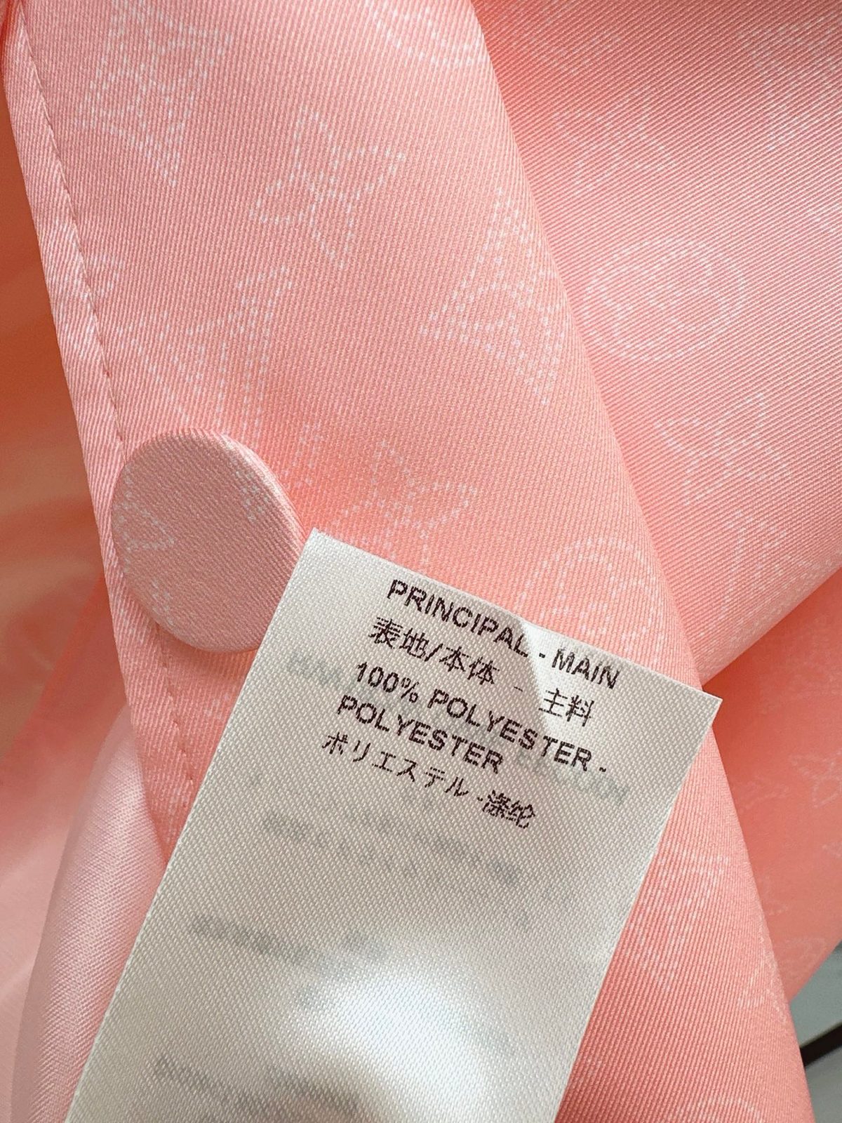 Pink Wool Blend Single-Breasted Blazer