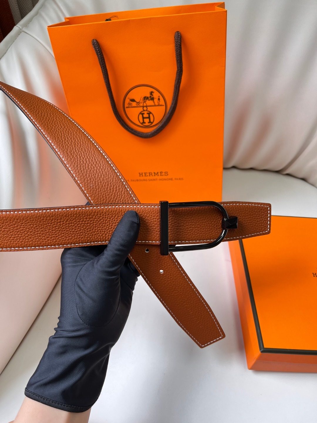 Hermès Reversible Leather Belt
