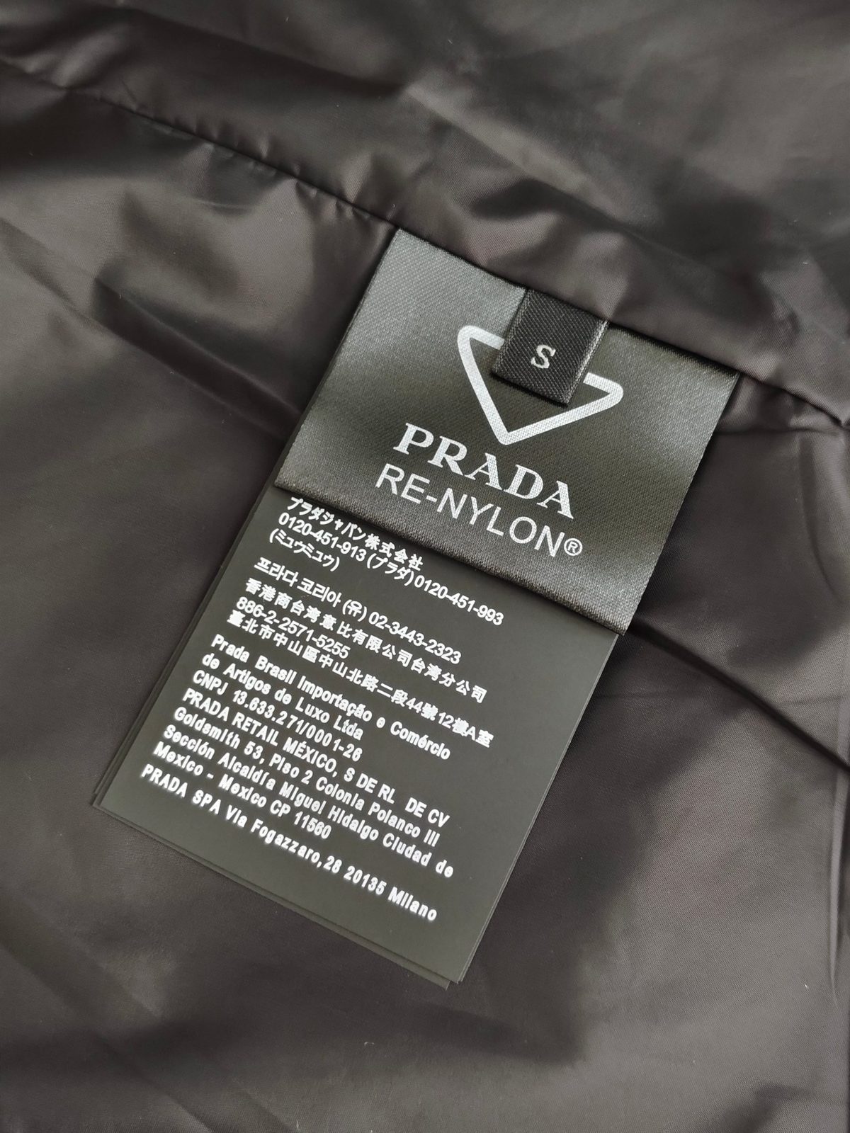 Prada Re-Nylon Black Zip Jacket