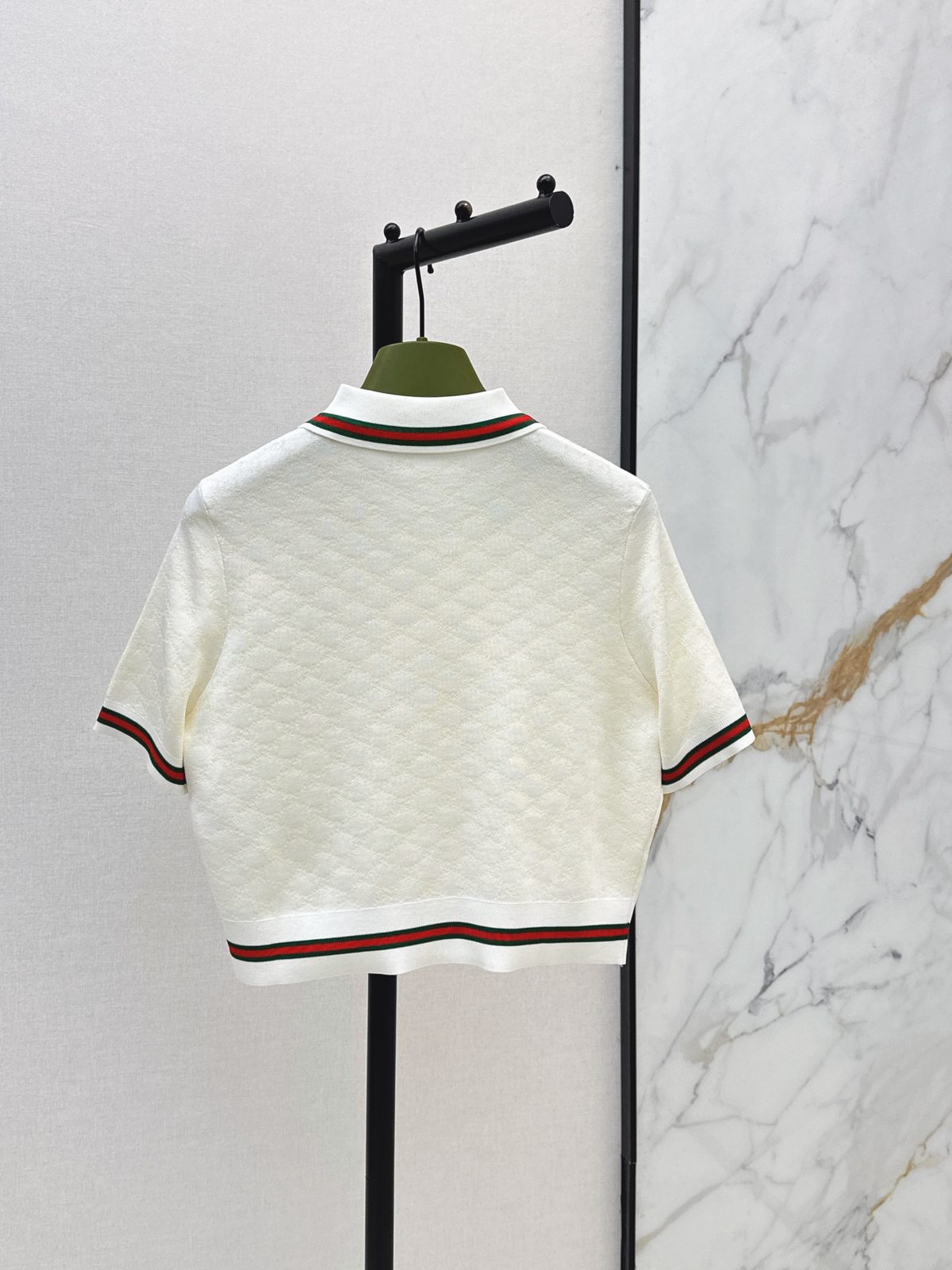 Gucci Web Stripe Polo Shirt