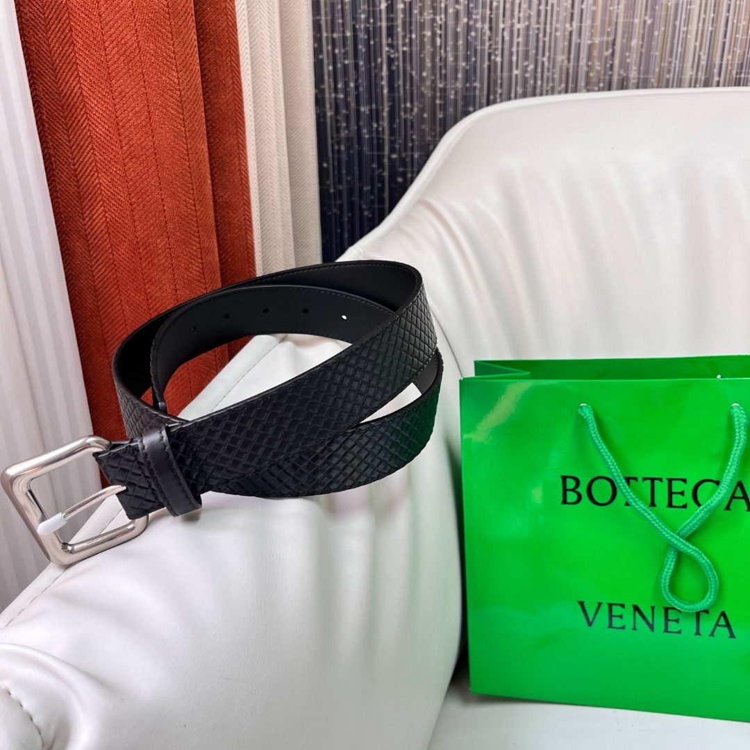 Bottega Veneta Intrecciato Woven Leather Belt