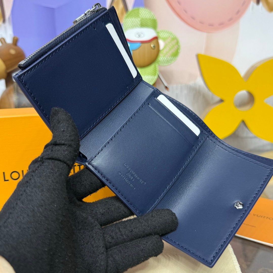 Louis Vuitton Monogram Navy Compact Wallet
