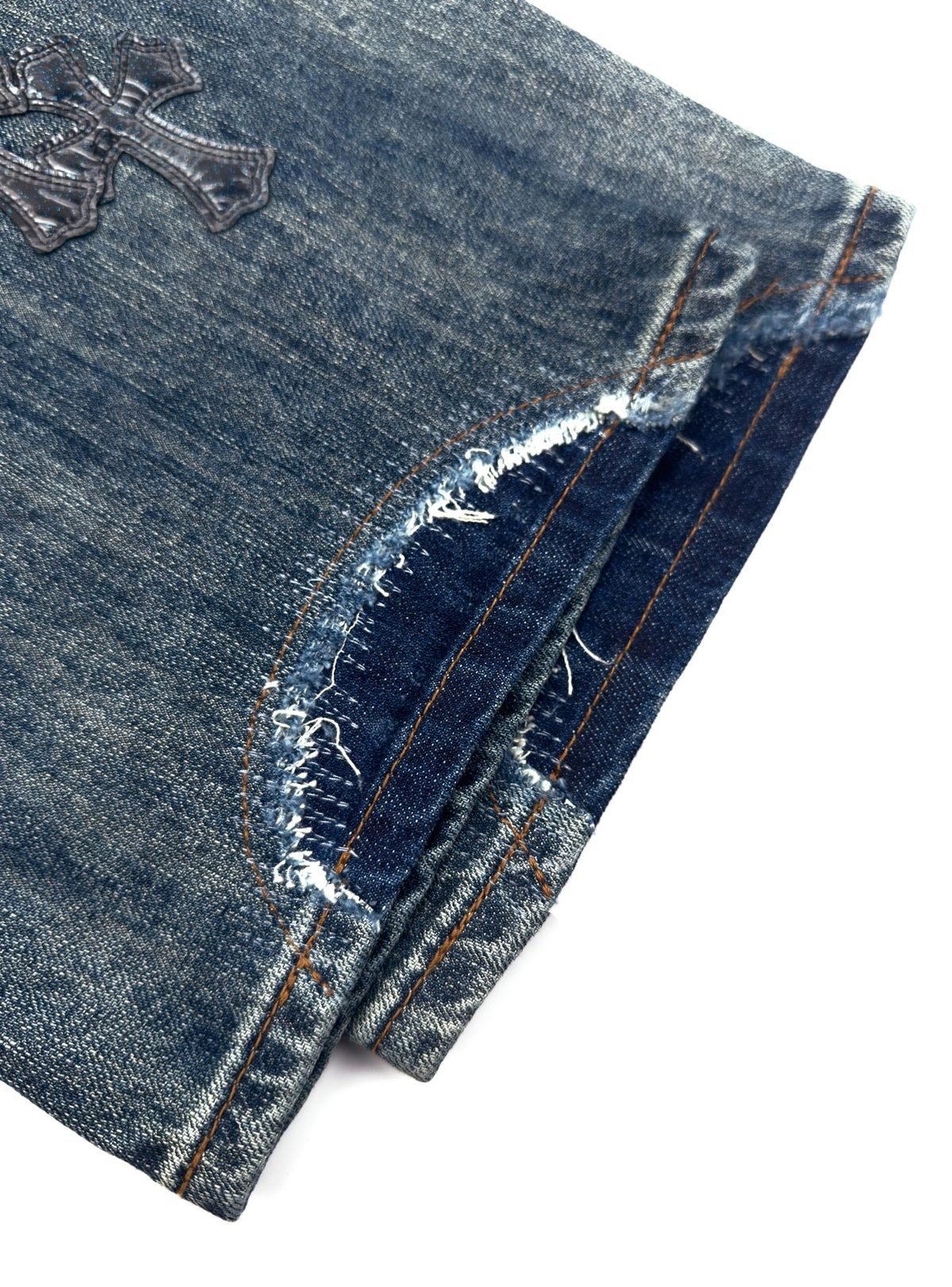 Chrome Hearts Cross Distressed Denim Jeans