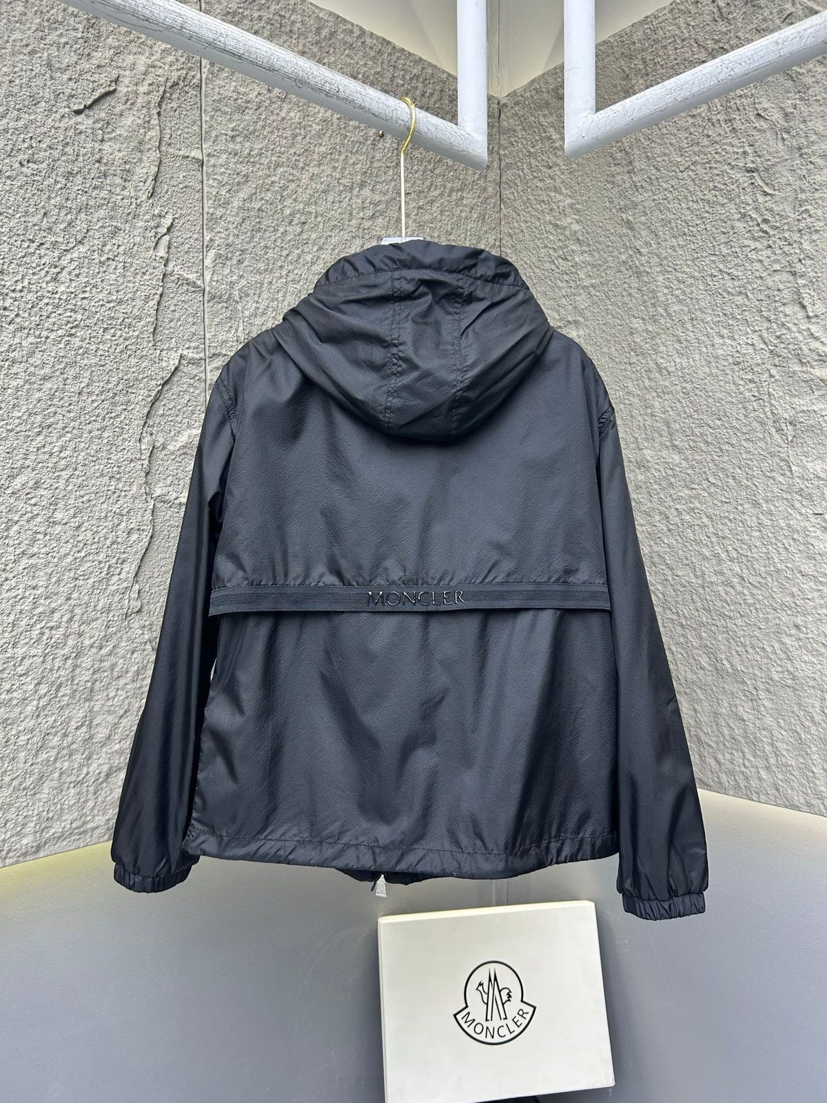 Moncler Hooded Nylon Windbreaker Jacket