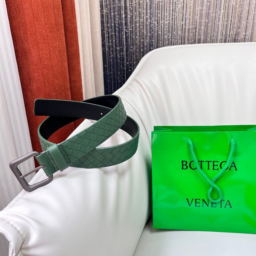 Bottega Veneta Intrecciato Leather Belt