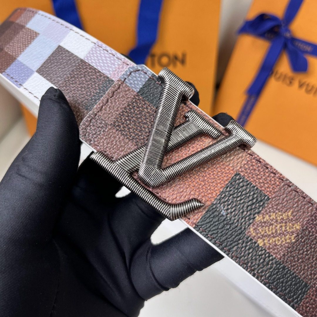 Louis Vuitton Damier Canvas Leather Belt