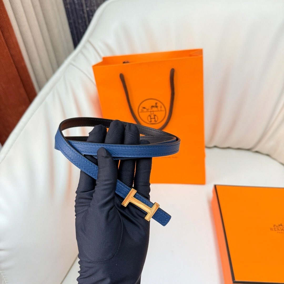 Hermès Leather Reversible Belt
