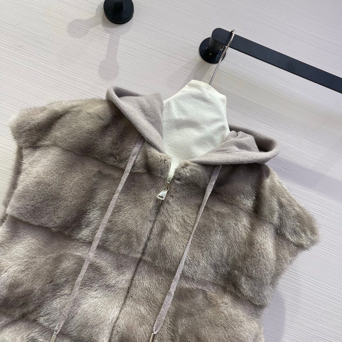 Luxury Cashmere Zip Hoodie Sweatshirt