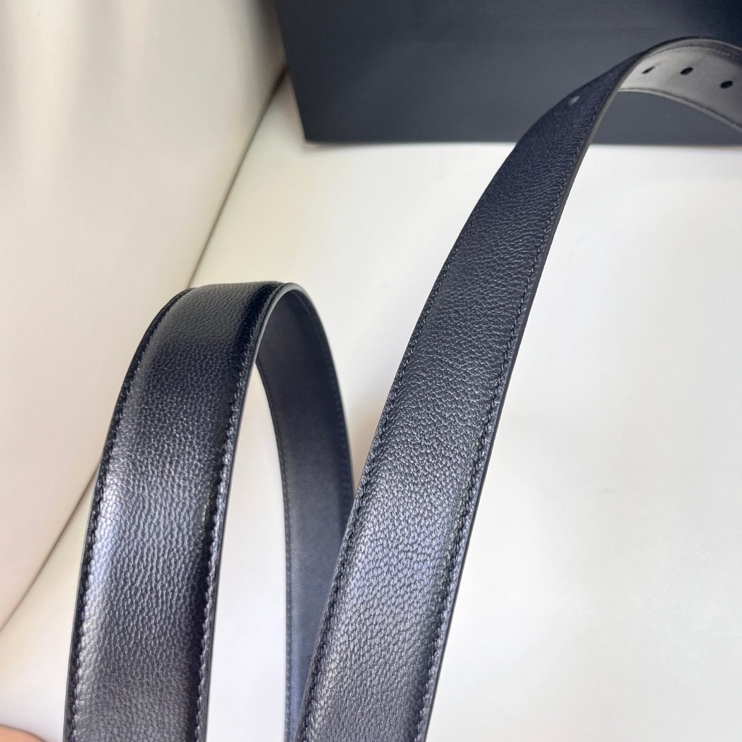 Saint Laurent YSL Leather Belt