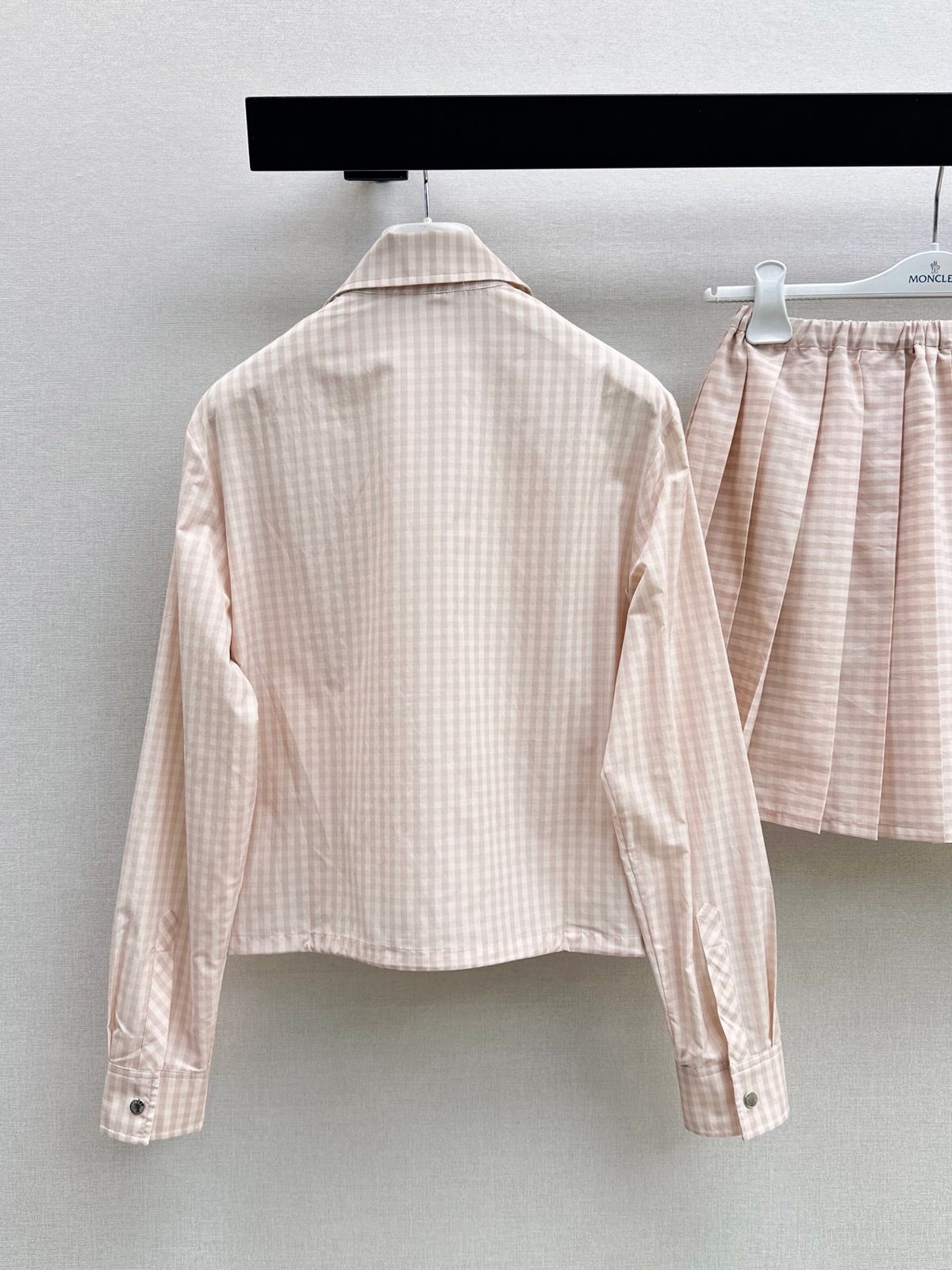 Moncler Pink Striped Button-Up Shirt