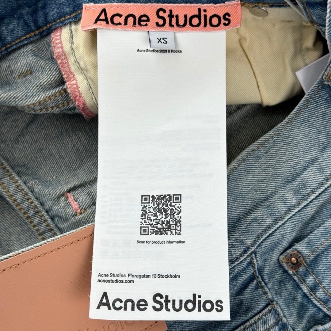 Acne Studios Distressed Denim Seven-Eighths Shorts