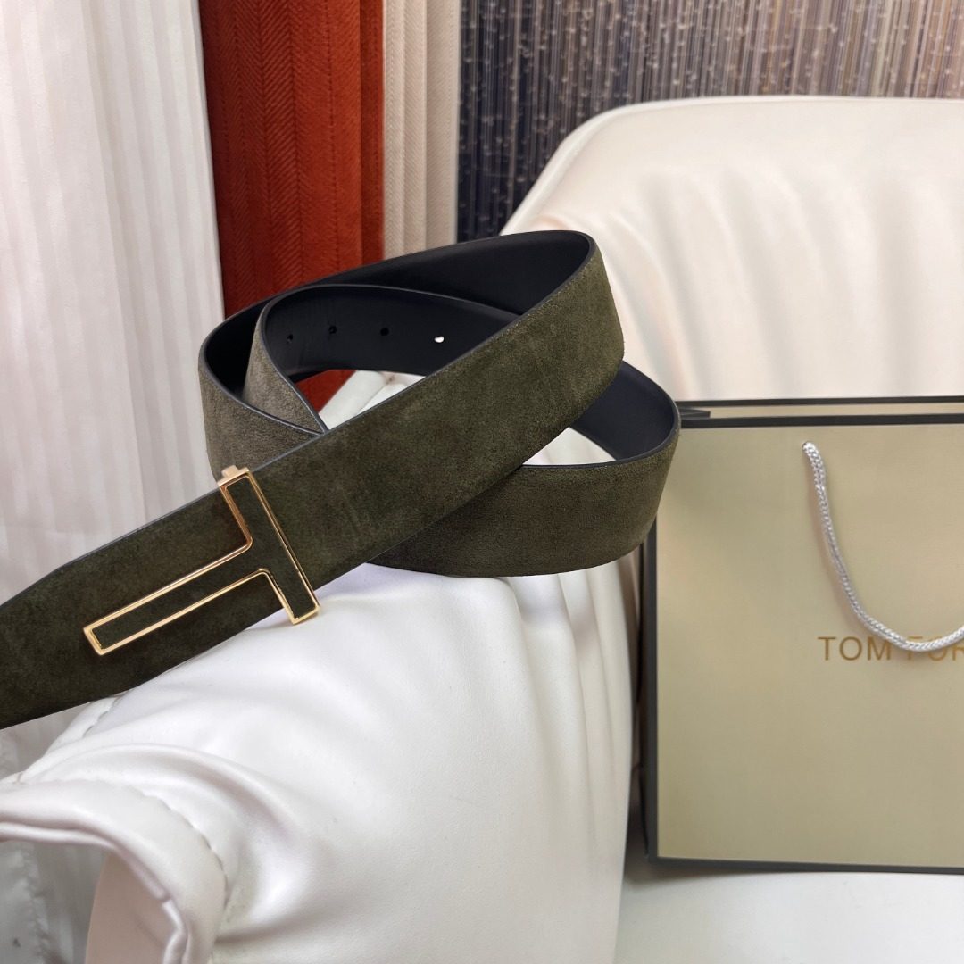 Tom Ford Suede Reversible Belt